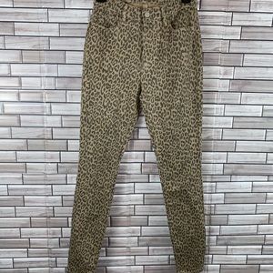 NEW! Pacsun Animal Print High Rise Jeggings Size 26  Skinny Jeans Cheetah